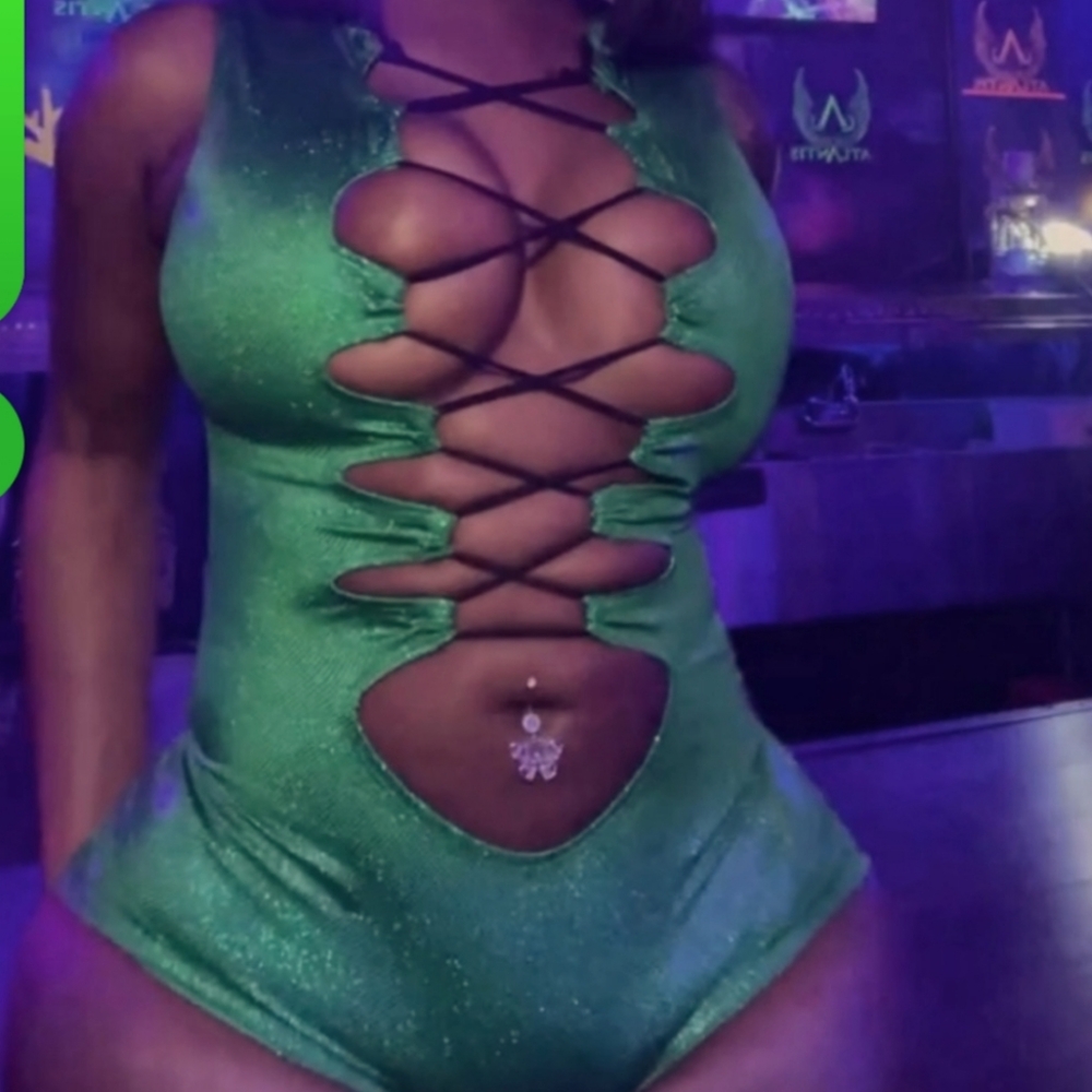 SEXY BARTENDER ROMPER JUMPSUIT SHORTS WEAR EXOTIC RAVE OUTFIT stripper
